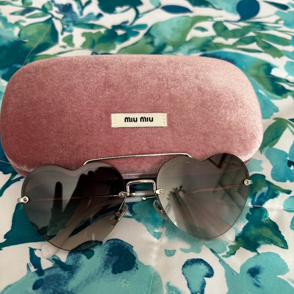 Miu Miu heart sunglasses